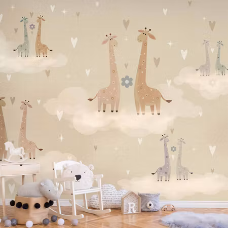 Fototapet - Giraffes in Love