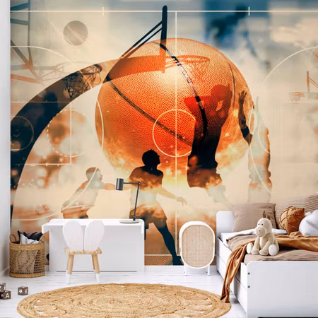 Fototapet - I Love Basketball