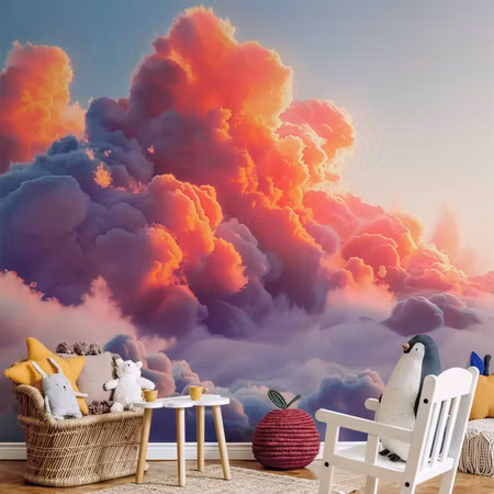 Fototapet - Twilight Spectacle Clouds in Shades of