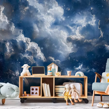 Fototapet - Astronomical Wonders Clouds and Stars