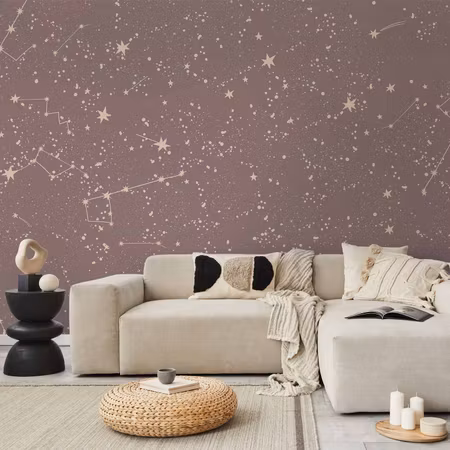Fototapet - Night Sky Artistic Constellations and