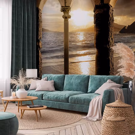 Fototapet - Castle on the Beach