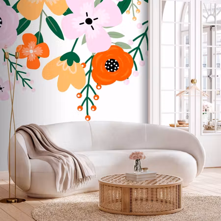 Fototapet - Colorful Bloom First Variant