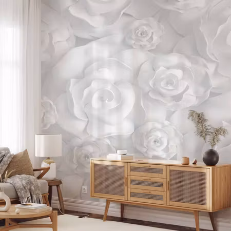 Fototapet - Plaster Flowers