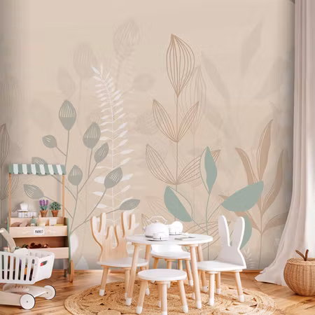 Fototapet - Pastel and Beige Glade