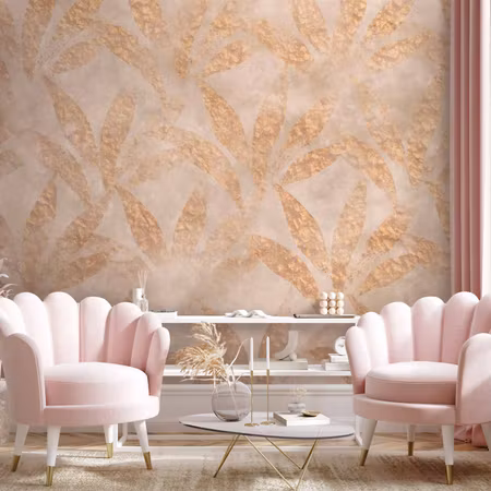 Fototapet - Leaves and Gold