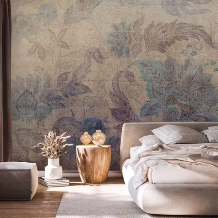 Fototapet - Floral Decorations Plant Motif with