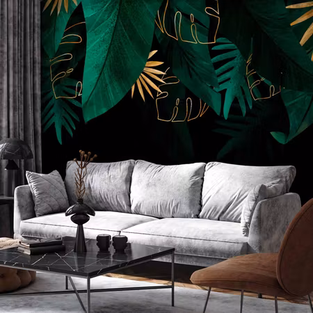 Fototapet - Jungle and Composition Motif of Green