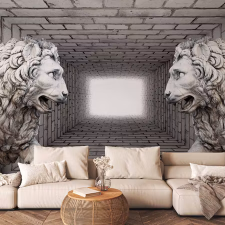 Fototapet - Stone Lions