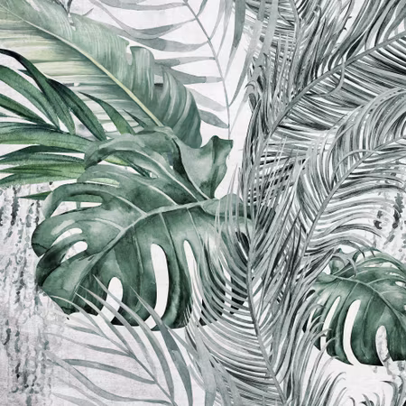 Rund fototapet - Dense jungle