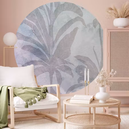 Rund fototapet - Misty tropics