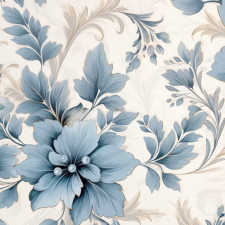 Rund fototapet - Turquoise ornamental retro