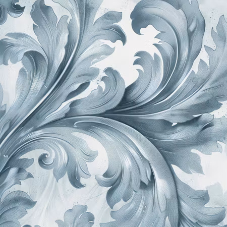 Rund fototapet - Stone ornament in baroque style