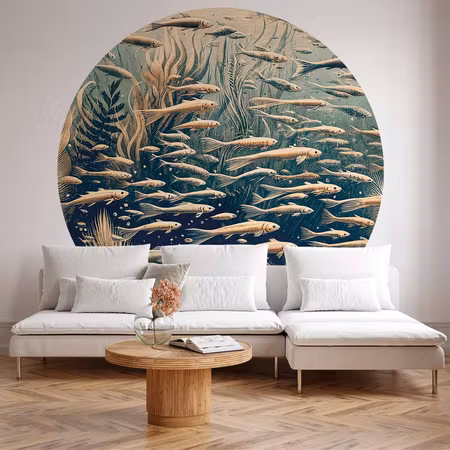Rund fototapet - Oceanic nature