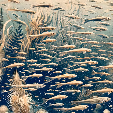 Rund fototapet - Oceanic nature