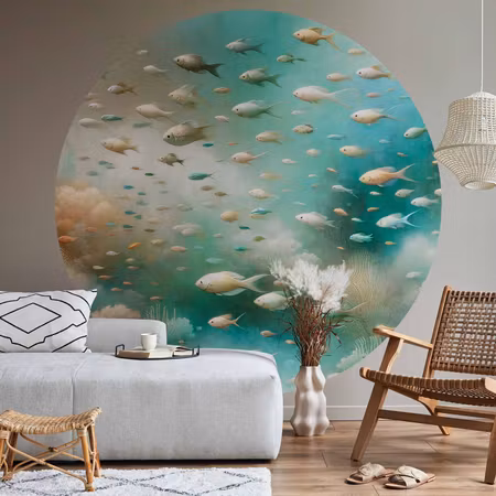 Rund fototapet - Oceanic beauty