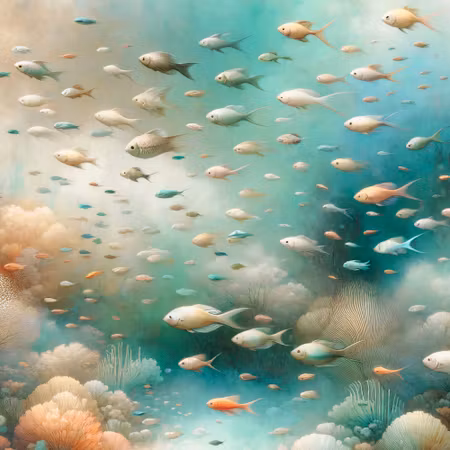 Rund fototapet - Oceanic beauty