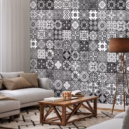 Tapet - Arabesque black amp white