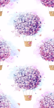Tapet - Balloons of flowers