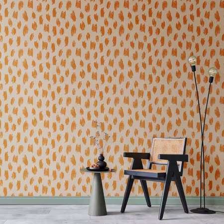 Tapet - Drawn pattern in dots and spots in shades