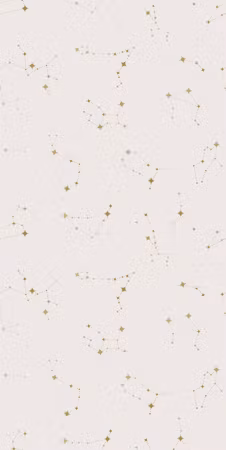 Tapet - Star map delicate constellations in warm