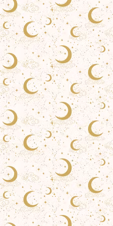 Tapet - Moonlit nights delicate moons and clouds