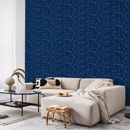 Tapet - Cosmic inspirations pattern with stars and