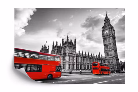 Fototapet - London black and white