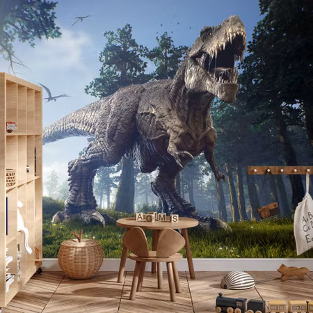 Fototapet - Tyrannosaurus in the forest