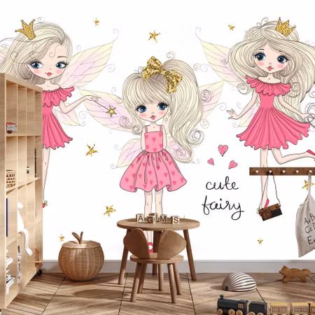 Fototapet - Fairies with wings