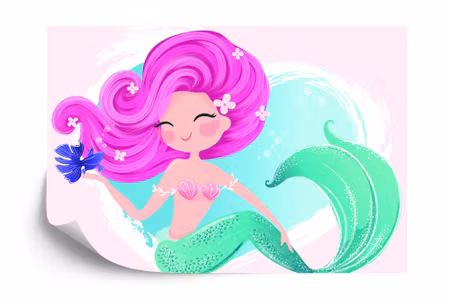 Fototapet - Lovely mermaid