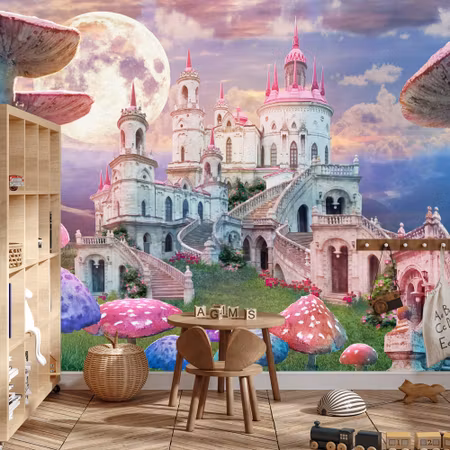 Fototapet - Castle in fantastic land