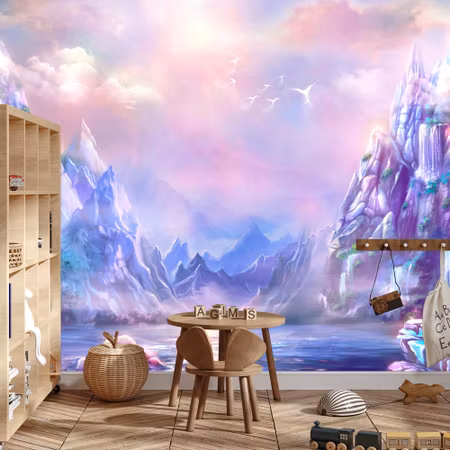 Fototapet - Magic mountain land