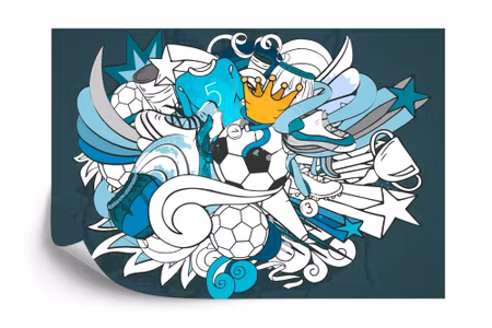 Fototapet - Graffiti soccer