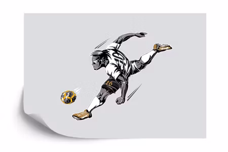 Fototapet - Football player during the game