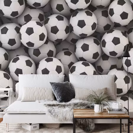 Fototapet - Sports soccer ball