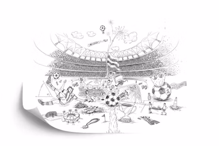 Fototapet - Soccer stadium