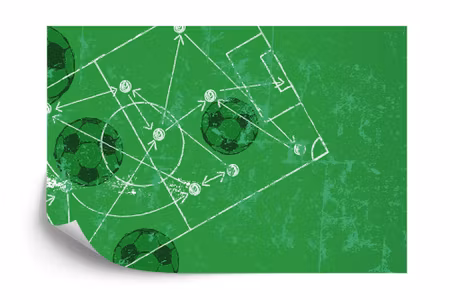 Fototapet - Tactics in football