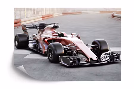 Fototapet - F1 car on the starting line