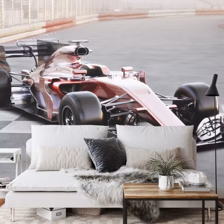 Fototapet - F1 car on the starting line