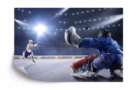 Fototapet - Hockey player&amp039s shot