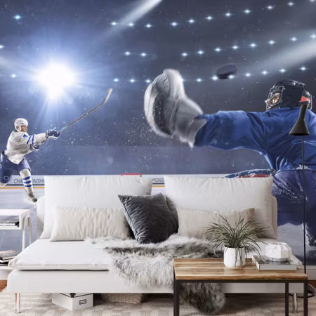 Fototapet - Hockey player&amp039s shot
