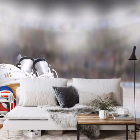 Fototapet - Hockey player set