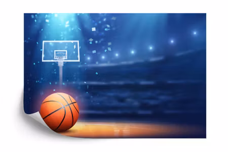 Fototapet - Basketball in the stadium