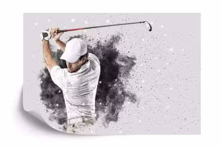 Fototapet - A golfer