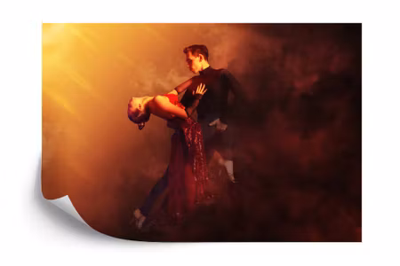 Fototapet - Couple dancing tango