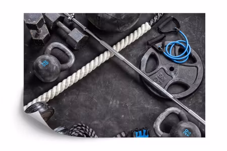 Fototapet - Sports equipment for exercise