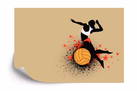 Fototapet - Volleyball player during the game