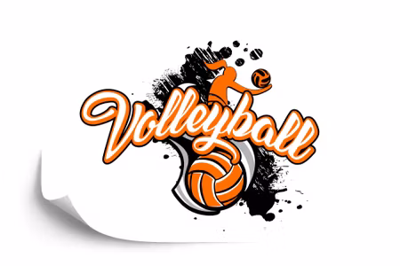 Fototapet - Volleyball ball with the inscription