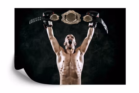Fototapet - Victorious boxer